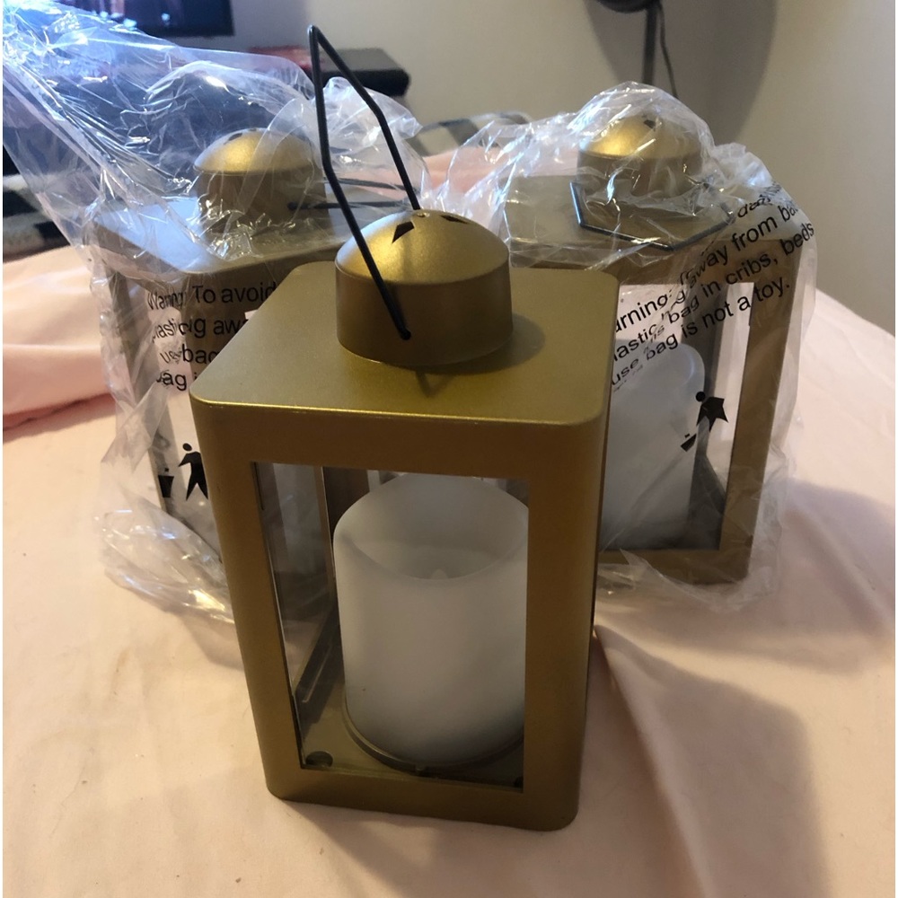 Battery Candle Lantern Set